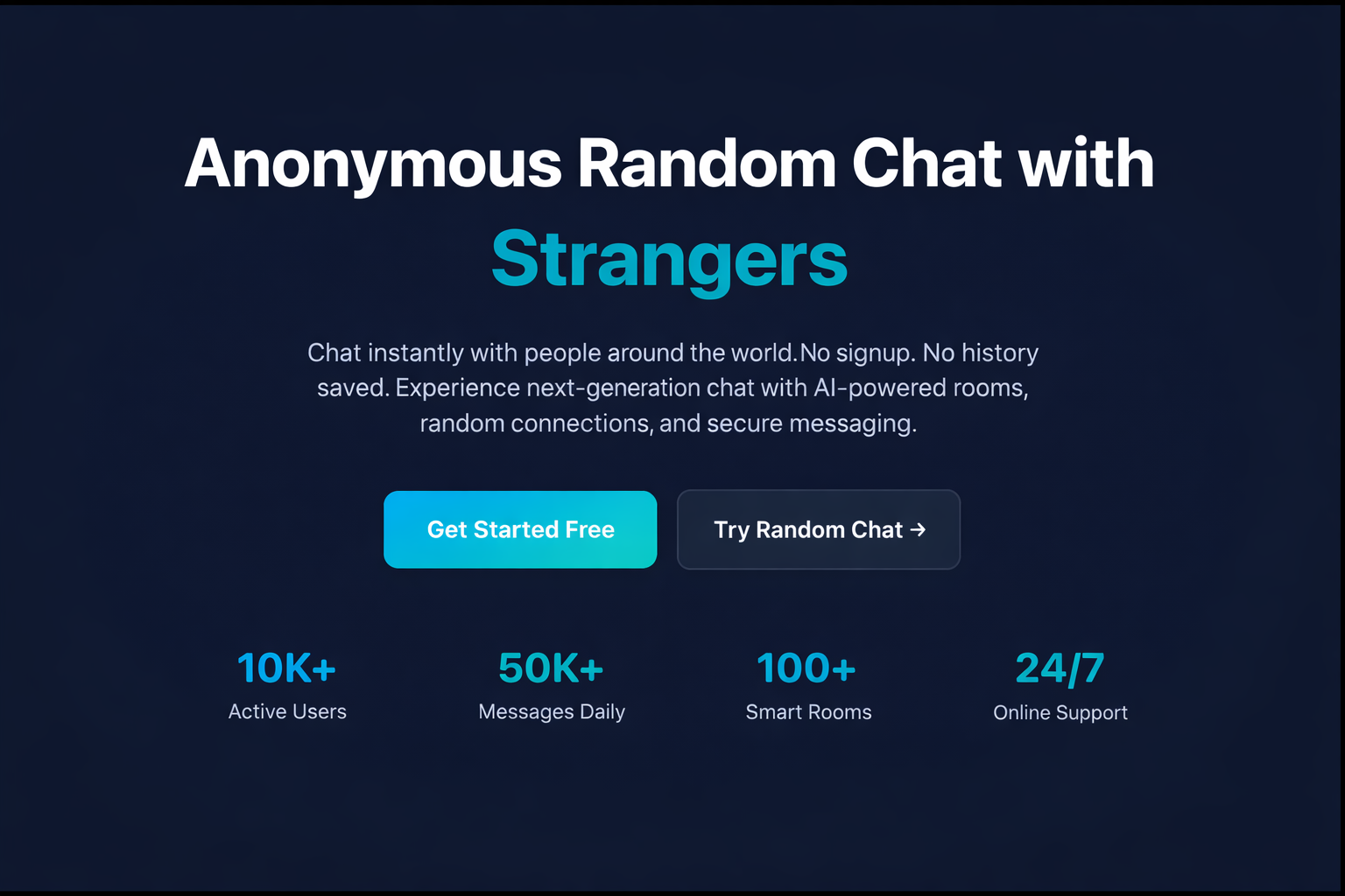 Random Chat - Talk to Strangers | ChatVerse